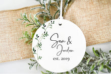 Load image into Gallery viewer, Personalised Couples Ceramic Decoration