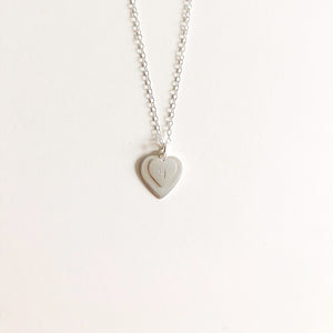 Heart Duo Initials Necklace