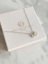 Load image into Gallery viewer, Rose Quartz Initials Necklace