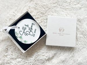 Personalised Couples Ceramic Decoration