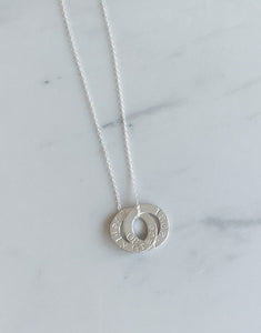 Personalised Interlocking Necklace- Classic Font