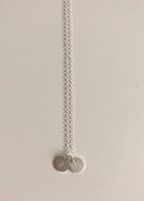 Load image into Gallery viewer, Initials Mini Disc Necklace