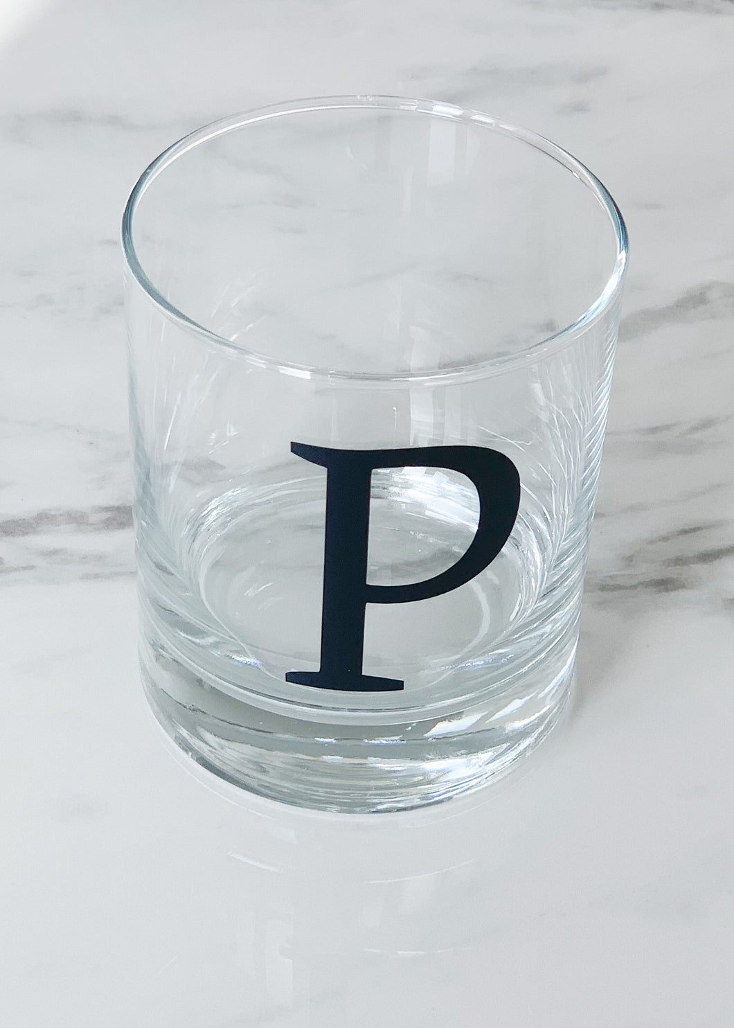 Personalised Initial Monogram Glass