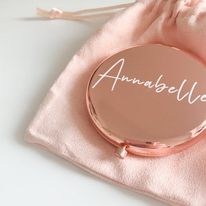 Personalised Rose Gold Mirror