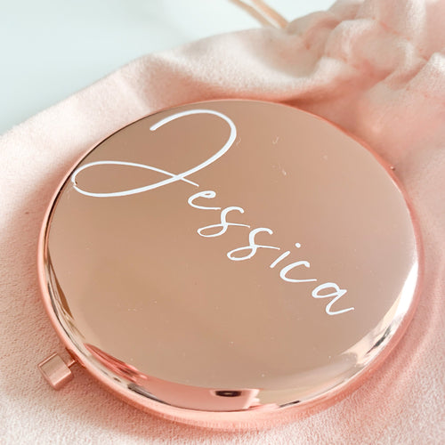 Personalised Rose Gold Mirror