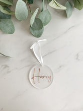 Load image into Gallery viewer, Personalised Name Bauble Decoration