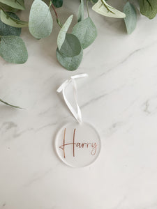 Personalised Name Bauble Decoration