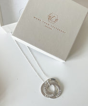 Load image into Gallery viewer, Triple Personalised Interlocking Necklace- Handwriting Font