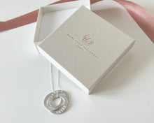 Load image into Gallery viewer, Triple Personalised Interlocking Necklace- Handwriting Font