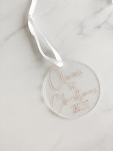 Load image into Gallery viewer, Personalised Baby 1st Christmas Bauble