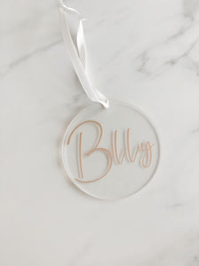Personalised Name Bauble Decoration
