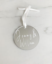 Load image into Gallery viewer, Personalised Couples Christmas Bauble