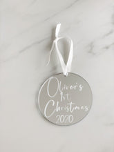 Load image into Gallery viewer, Personalised Baby 1st Christmas Bauble