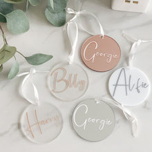 Load image into Gallery viewer, Personalised Name Bauble Decoration