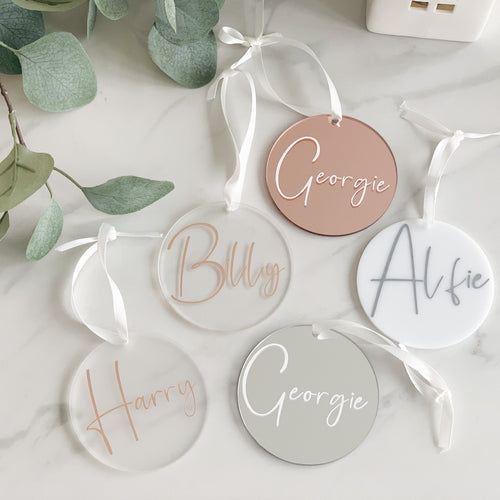 Personalised Name Bauble Decoration
