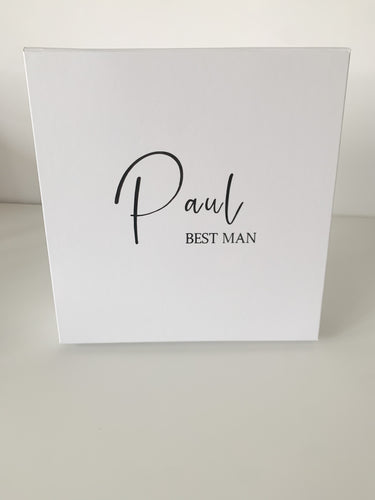 Personalised Groomsman / Best Man Keepsake Gift Box