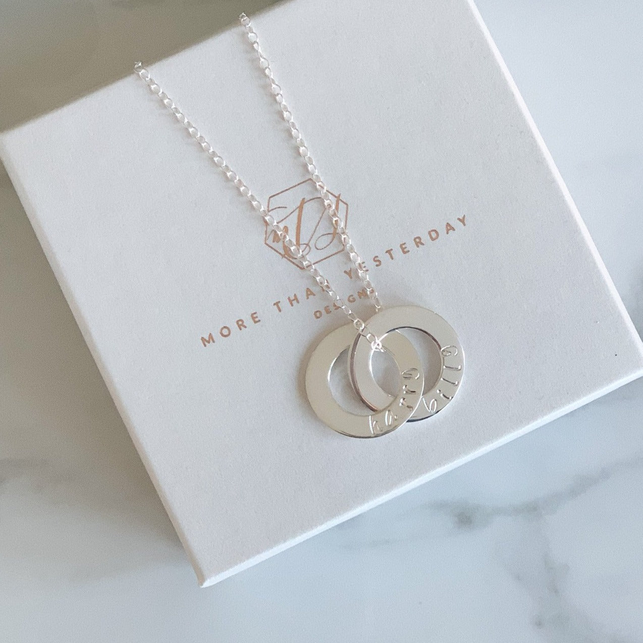 Personalised Mixed Gold Russian Ring Necklace By Posh Totty Designs |  notonthehighstreet.com