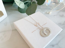 Load image into Gallery viewer, Personalised Interlocking Necklace- Handwriting Font