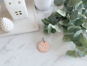 Personalised Rose Gold Keyring