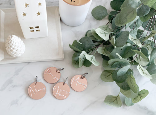 Personalised Rose Gold Keyring