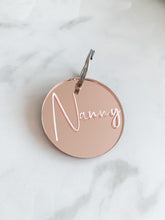 Load image into Gallery viewer, Personalised Rose Gold Keyring