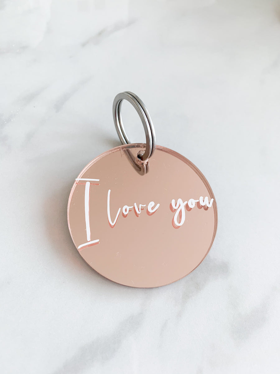 Personalised Rose Gold Keyring – More Than Yesterday Designs