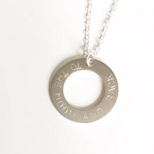 Load image into Gallery viewer, Personalised Washer Necklace- Large