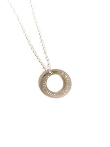 Personalised Washer Necklace- Large