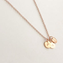 Load image into Gallery viewer, Rose Gold Initials Necklace
