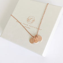 Load image into Gallery viewer, Rose Gold Initials Necklace