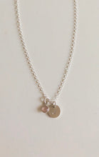Load image into Gallery viewer, Rose Quartz Initials Necklace